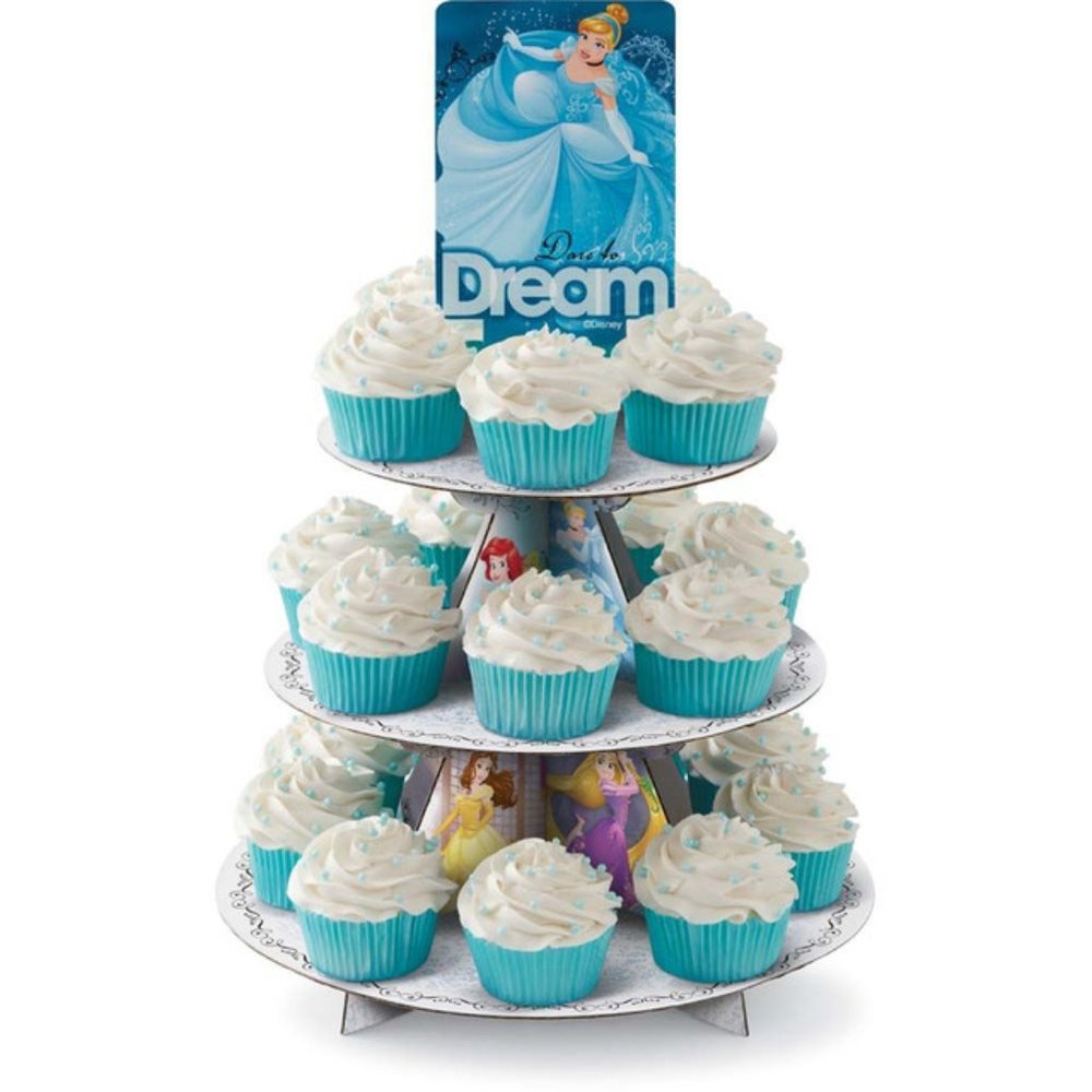 Wilton Disney Princess Treat Stand 24 cupcakes Cinderella Belle Ariel sealed